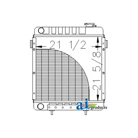 A & I Products Radiator 1" x1" x1" A-KV23966